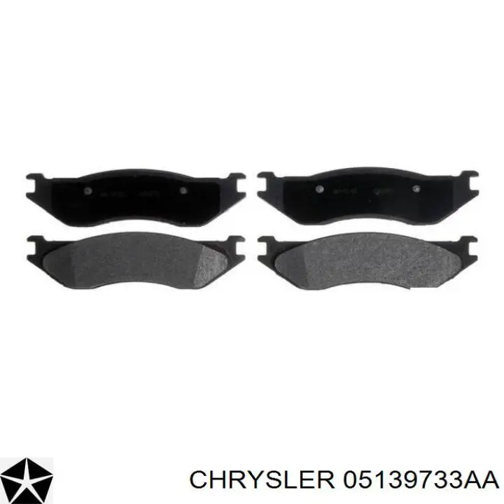 Купити 05139733AA Chrysler Колодки гальмівні передні, дискові