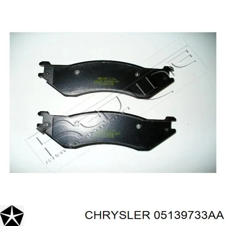 Передні тормозні колодки 05139733AA Chrysler