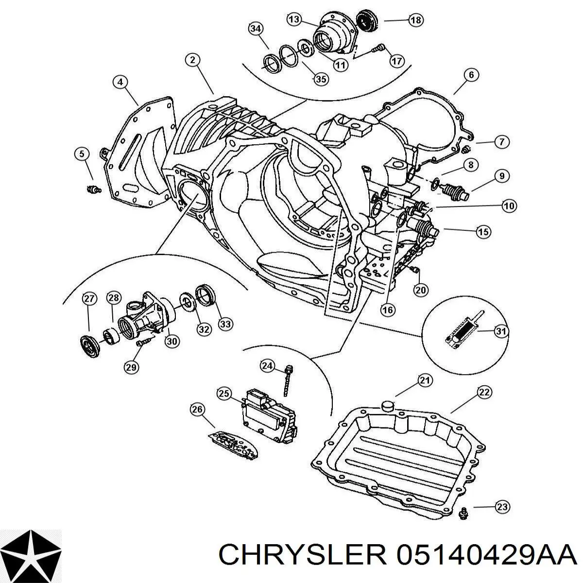 Плата АКПП 5140429AA Borg-Warner