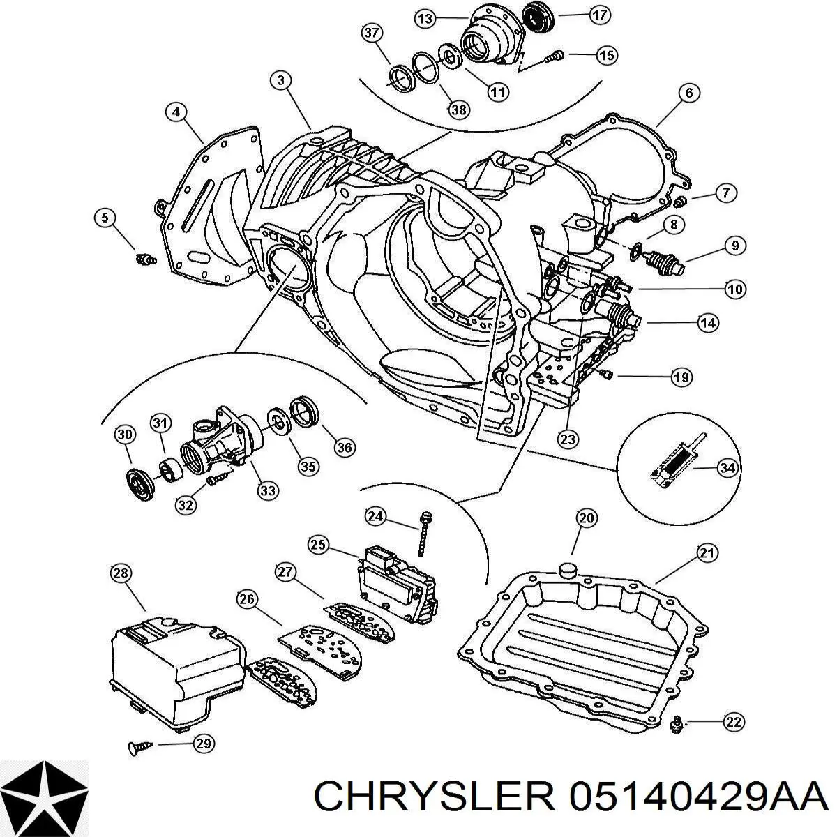 Купити 5140429AA Borg-Warner Плата АКПП