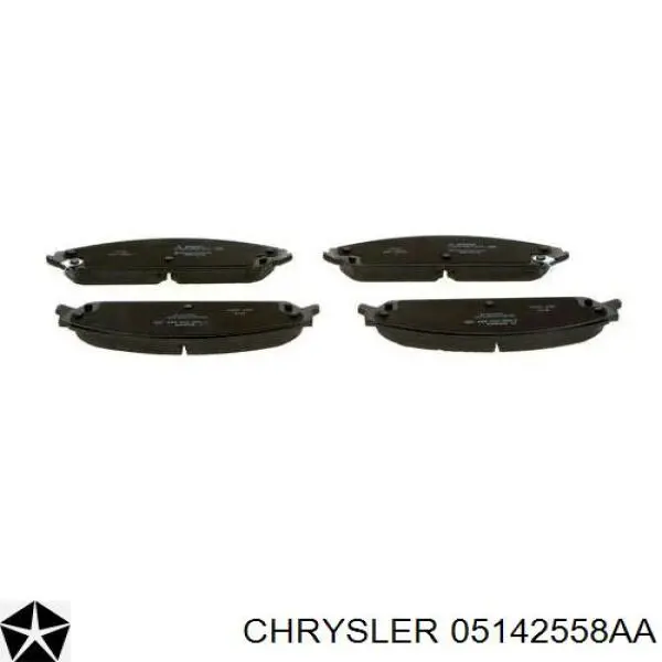 Передні тормозні колодки 05142558AA Chrysler