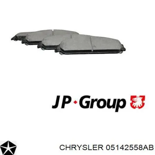 Тормозні колодки Chrysler 05142558AB