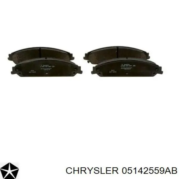 05142559AB Chrysler колодки гальмівні передні, дискові