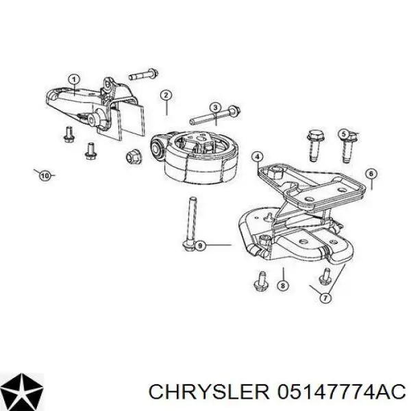 Подушка (опора) двигуна, задня 635754 Pioneer