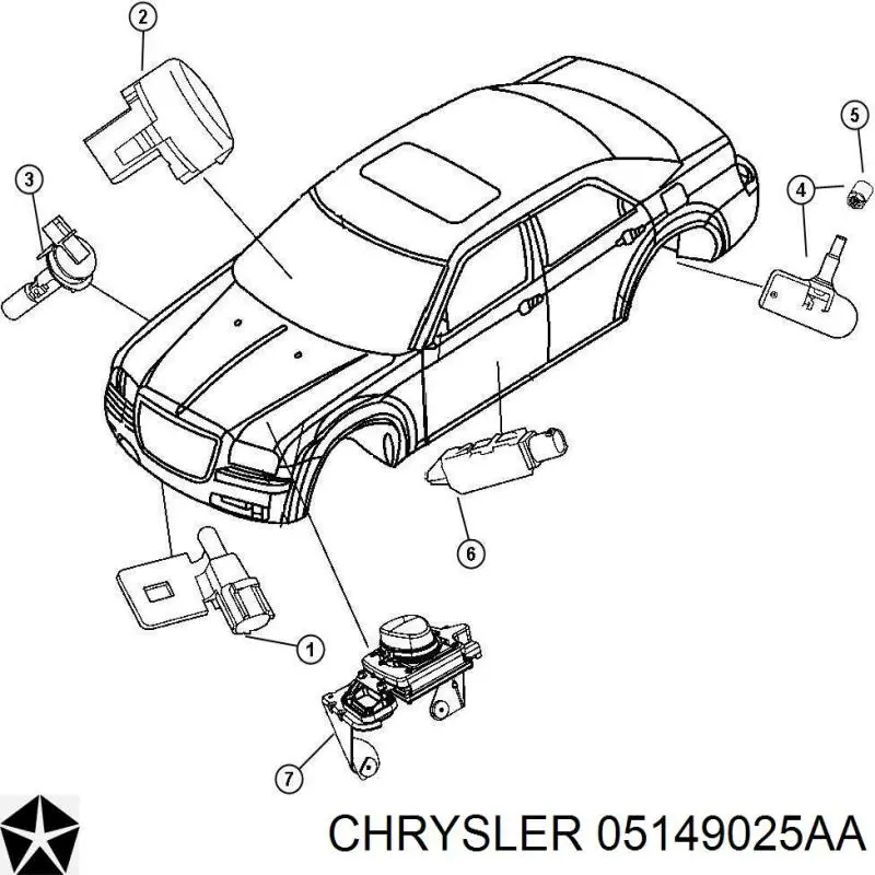 05149025AA Chrysler датчик температури навколишнього середовища