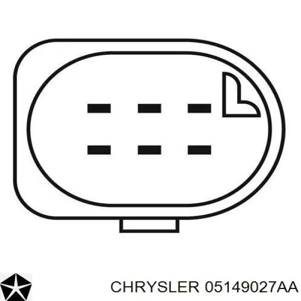 Лямбда зонд, датчик кисню до каталізатора Chrysler 05149027AA