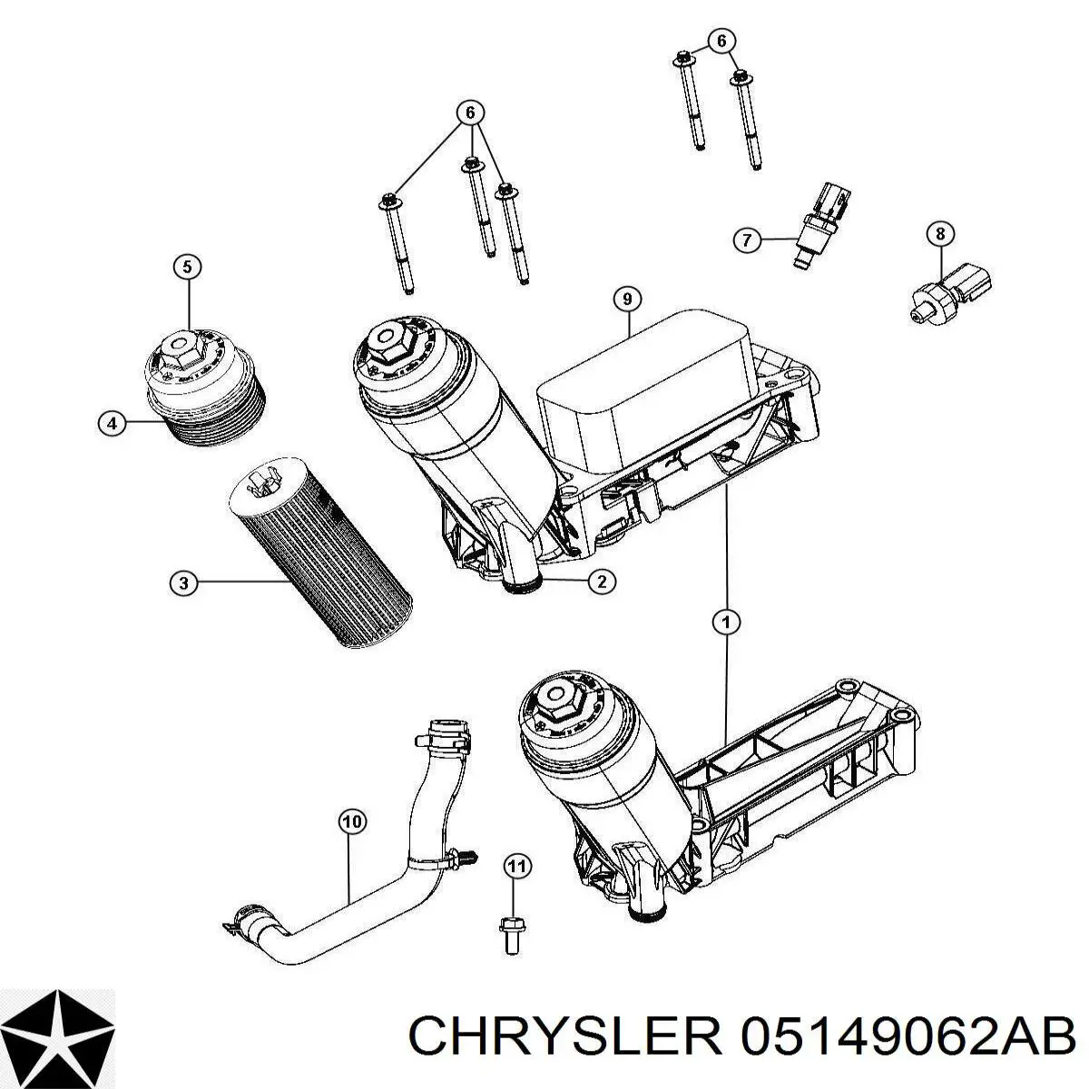 Манометри (показник тиску масла) Chrysler 05149062AB ціна, від 18.91 USD