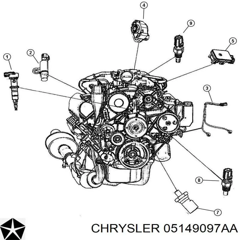  Датчик тиску масла Chrysler Voyager 