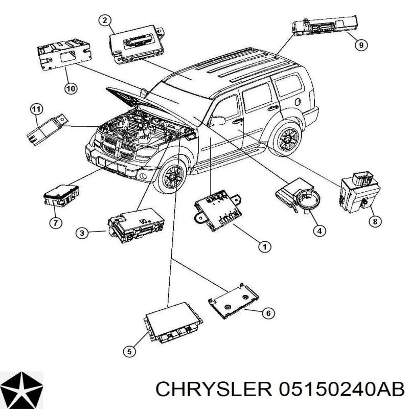Купити 5150186AA Chrysler Модуль АКПП електронний