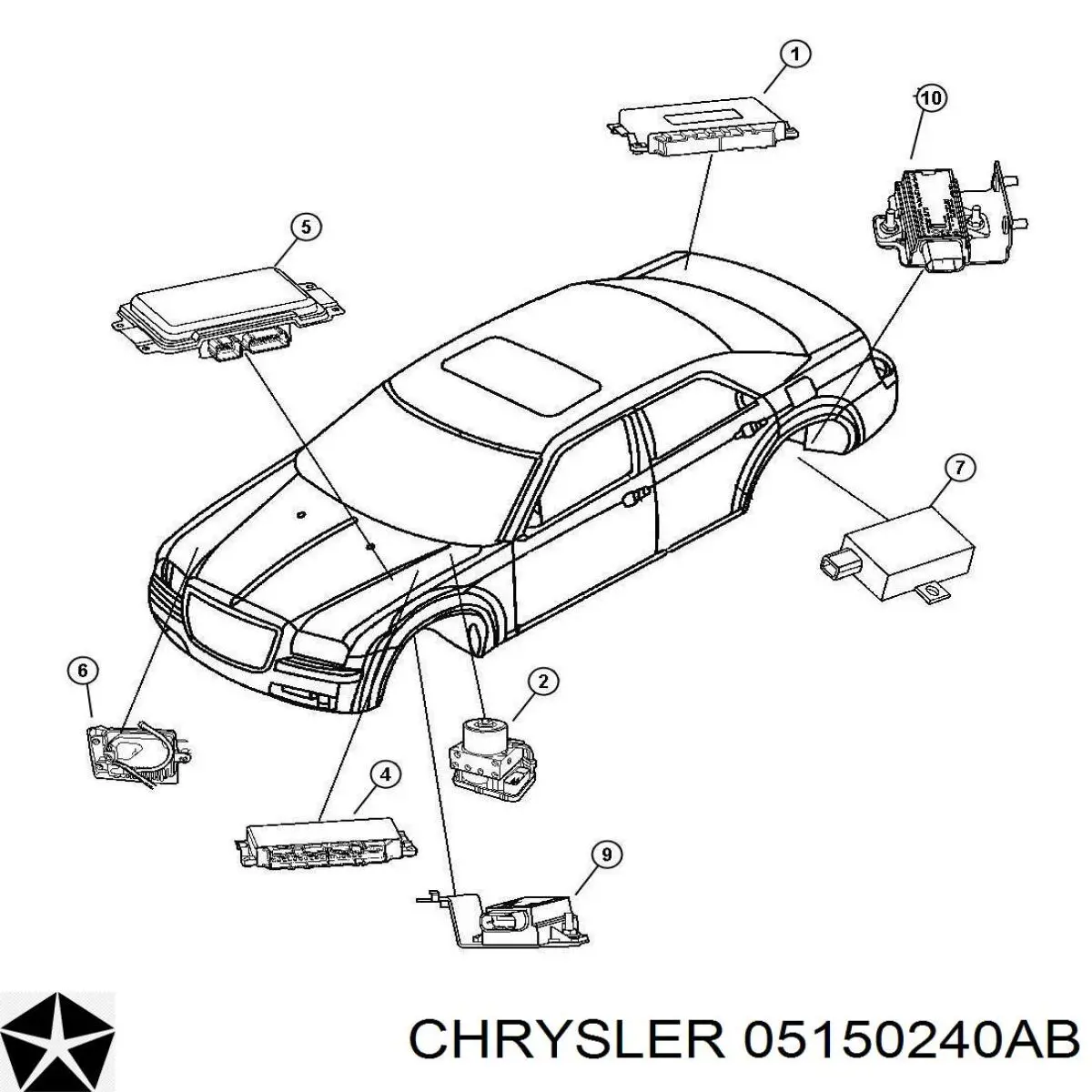 Купити RL150240AB Chrysler Модуль АКПП електронний