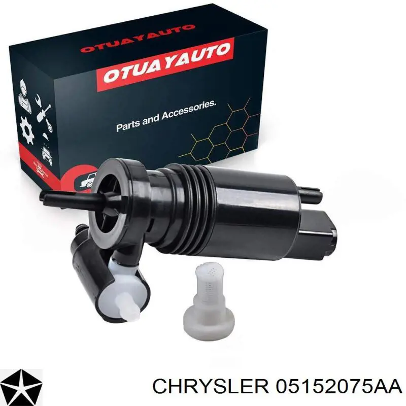 Насос-двигун омивача скла, перед/зад TQ17078 Tqparts