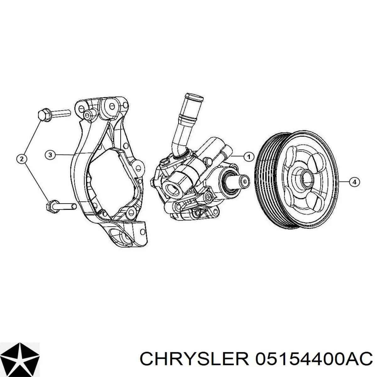 Купити 05154400AC Chrysler Насос гідравліки
