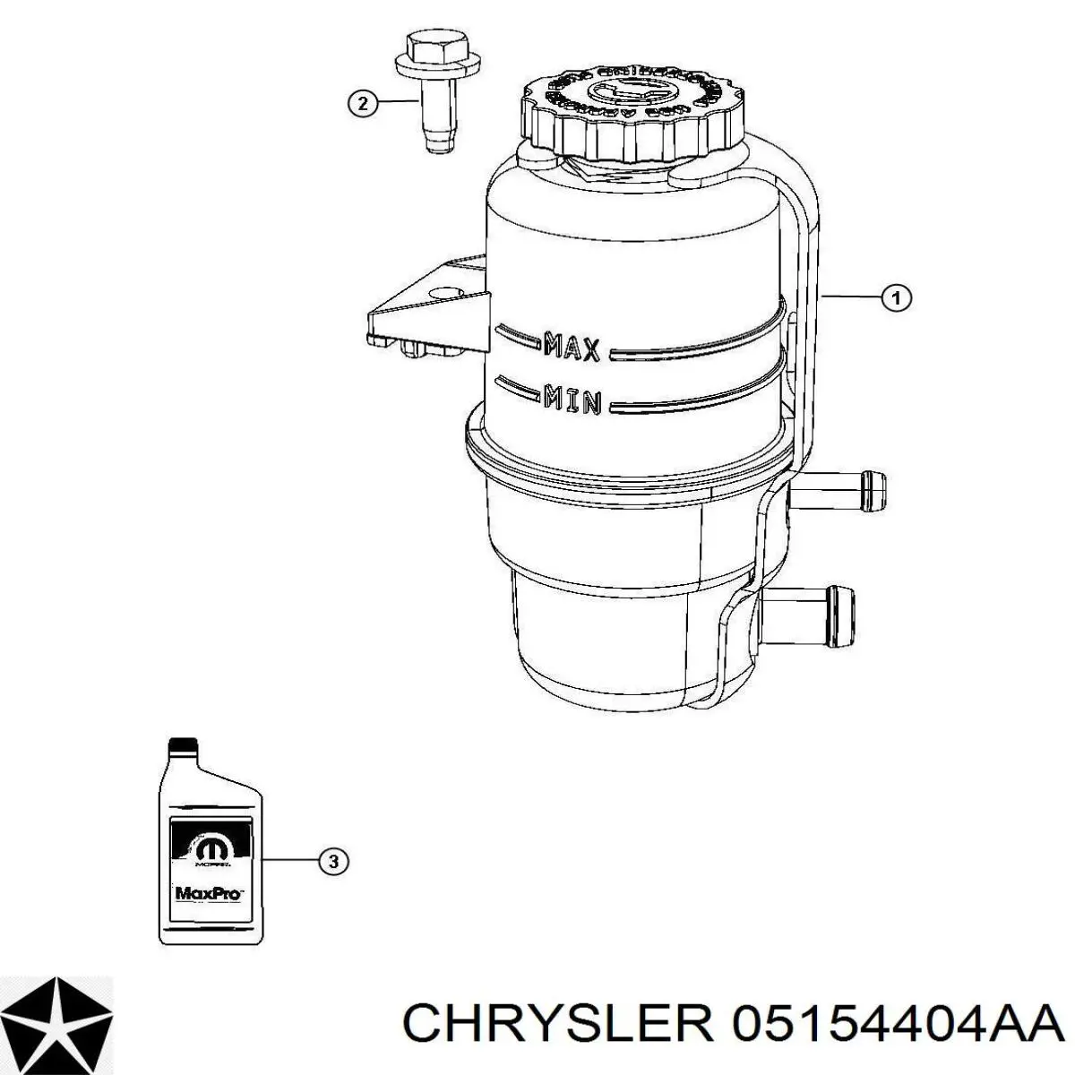 Бак масляний Chrysler 05154404AA ціна, від 11.40 USD