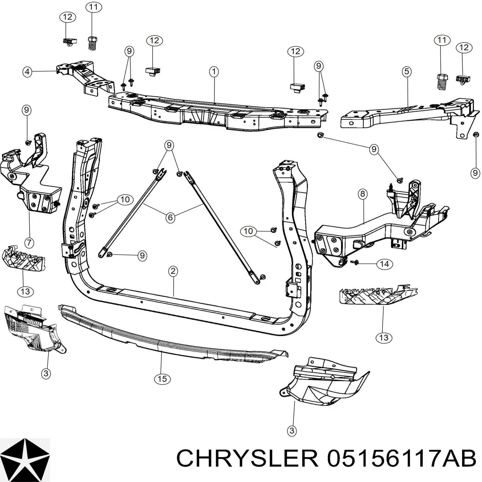  K05156117AB Fiat/Alfa/Lancia