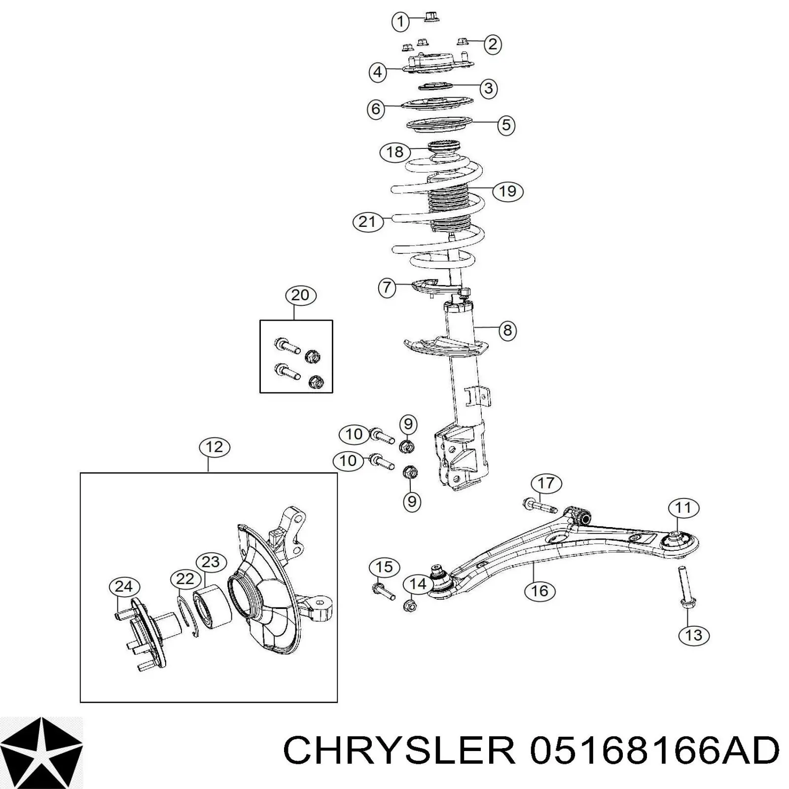  K05168166AD Fiat/Alfa/Lancia