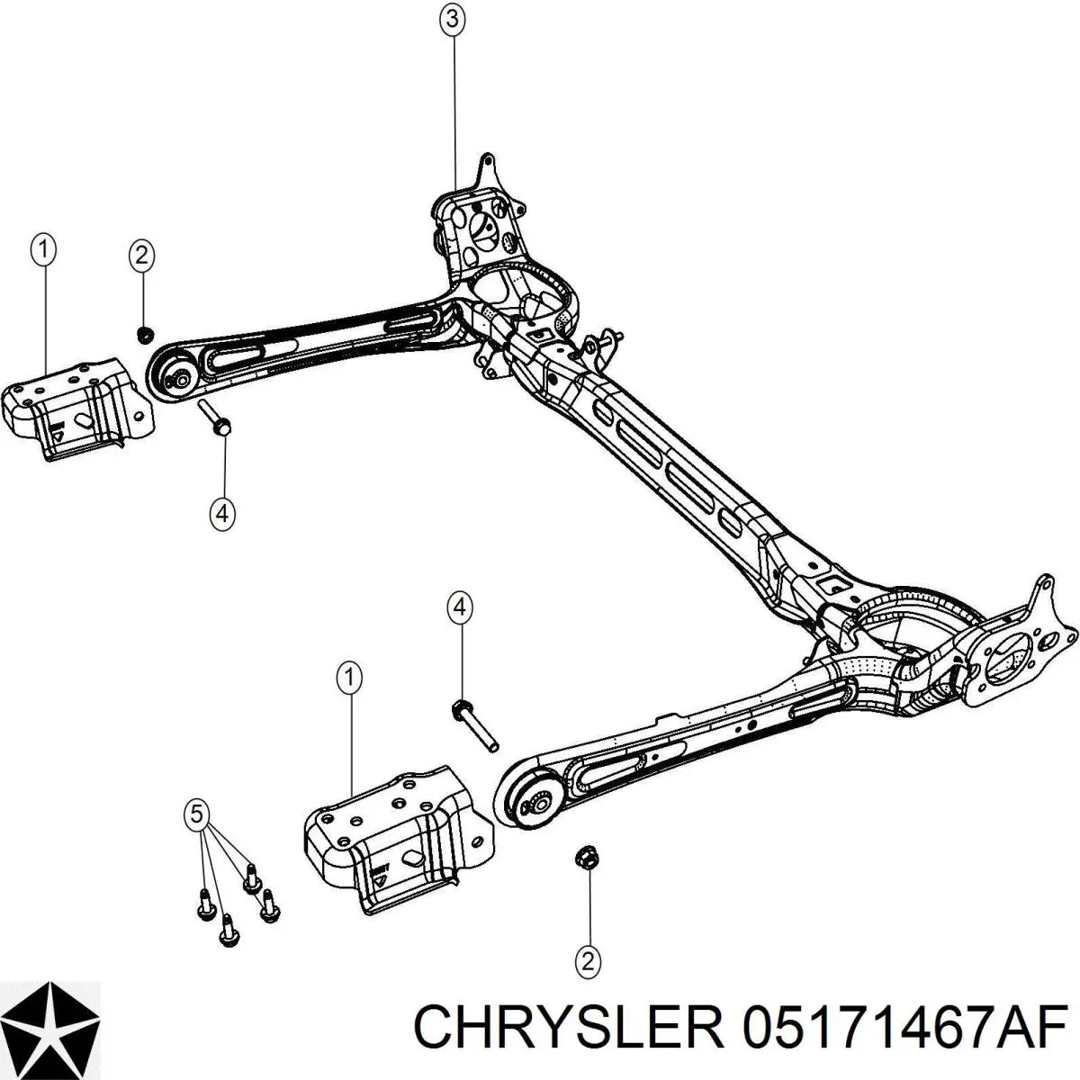 05171467AF Chrysler Підвіска задня