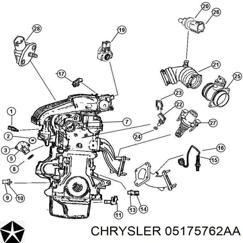 05175762AA Chrysler датчик положення розподільного