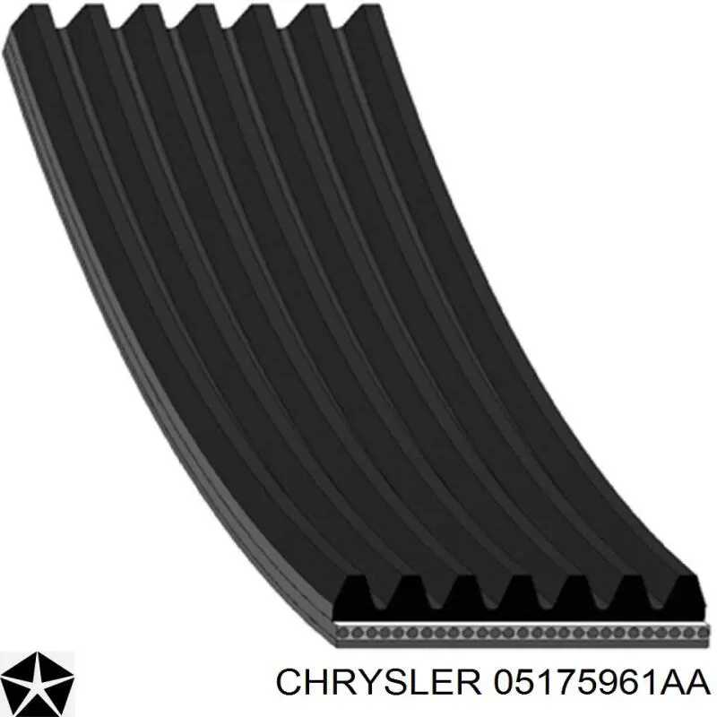 Клиновий ремінь Chrysler 05175961AA ціна, від 27.09 USD