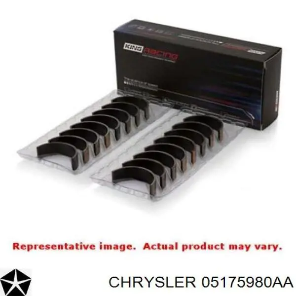Купити 5175980AA Chrysler Вкладиші колінвала, корінні, комплект, стандарт (STD)