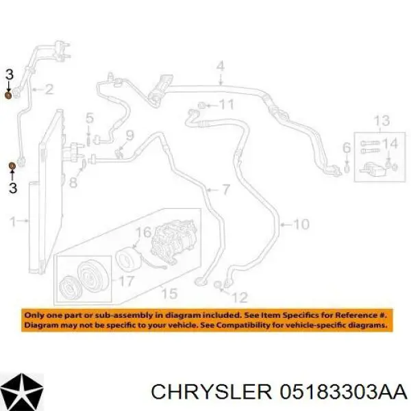  Chrysler 05183303AA ціна, від 6.81 USD