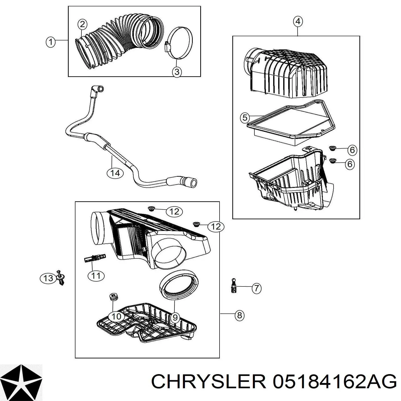  Chrysler 05184162AG ціна, від 19.00 USD