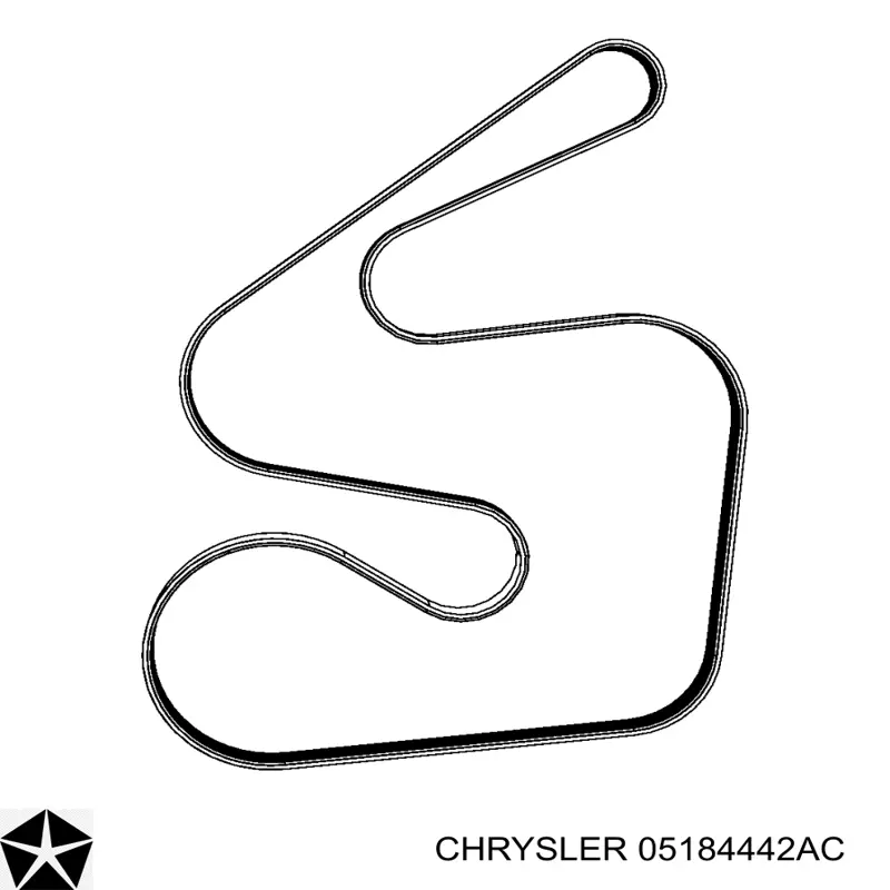 Купити 05184442AC Chrysler Ремінь генератора