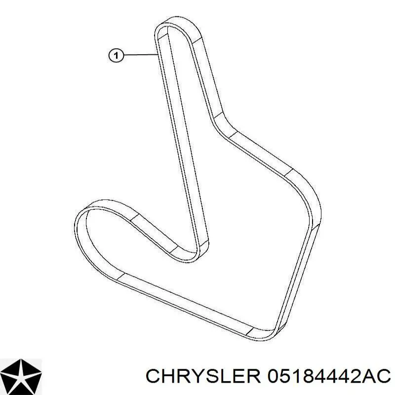 Клиновий ремінь Chrysler 05184442AC ціна, від 21.01 USD