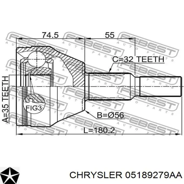 Привід передній лівий Trakmotive/Surtrack AM8008 ціна, від 42.57 USD