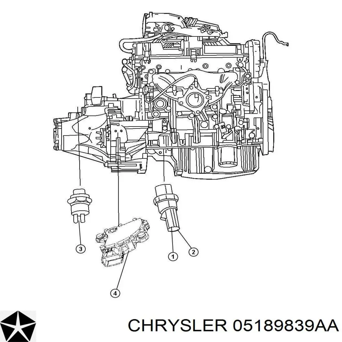 Датчик положення селектора АКПП Chrysler 5189839AA ціна, від 63.35 USD