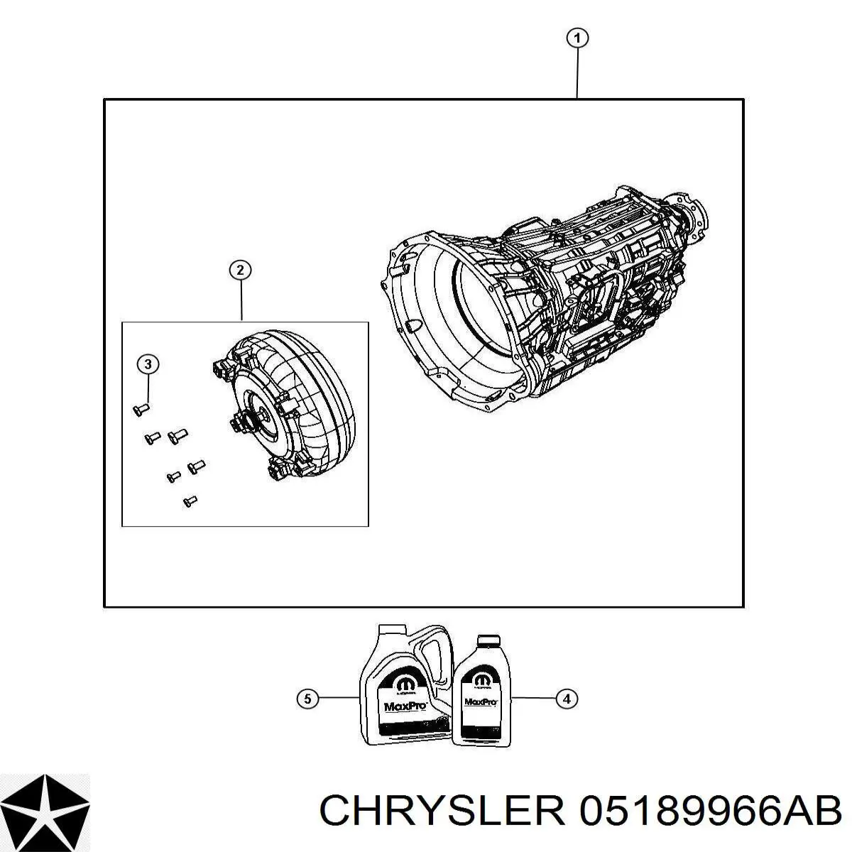 05189966AB Chrysler Масло для роздавальної коробки