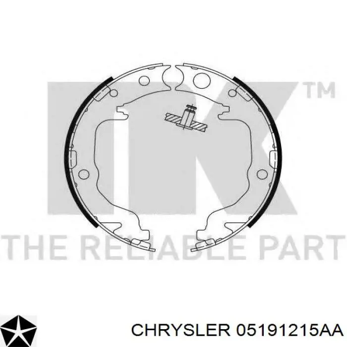 Колодки ручника 05191215AA Chrysler