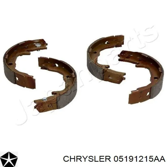 Колодки ручника / стоянкового гальма Chrysler 05191215AA ціна, від 23.70 USD