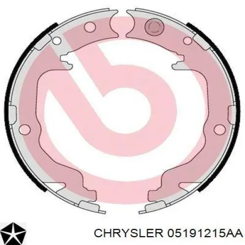 Купити 05191215AA Chrysler Гальмівні колодки гальма стоянки