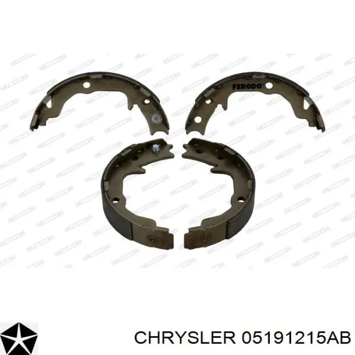 Колодки ручника / стоянкового гальма Chrysler 05191215AB ціна, від 23.62 USD