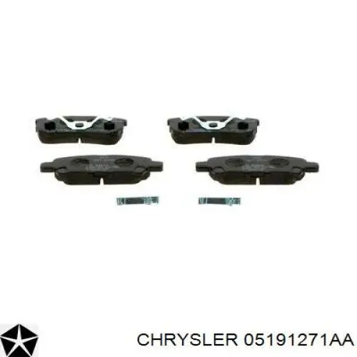 Купити 05191271AA Chrysler Задні колодки