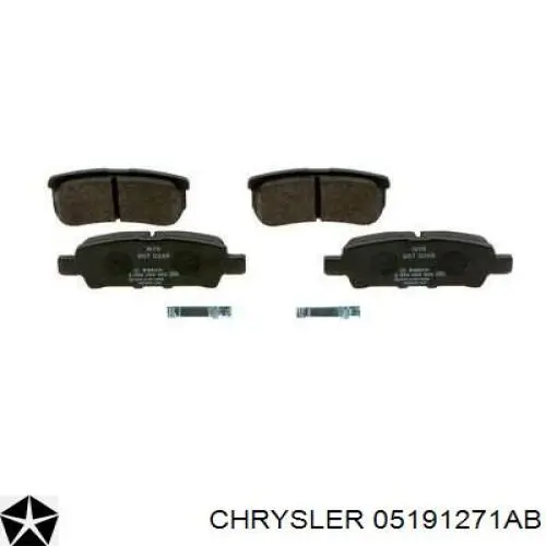 Задні гальмівні колодки Chrysler 05191271AB ціна, від 18.87 USD