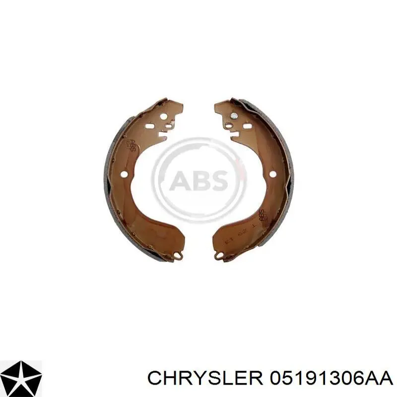 Купити 05191306AA Chrysler Колодки гальмові задні, барабанні