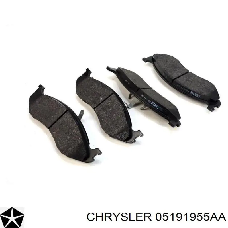 Купити 05191955AA Chrysler Колодки гальмівні передні, дискові