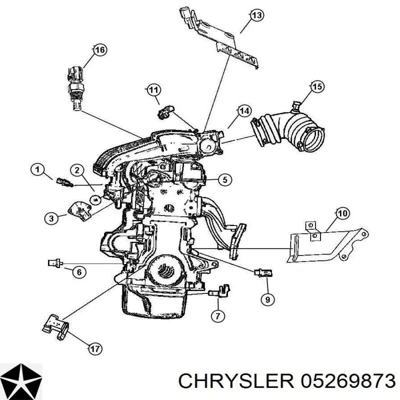 05269873 Chrysler датчик положення (оборотів коленвалу)
