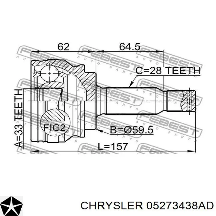  05273438AD Chrysler