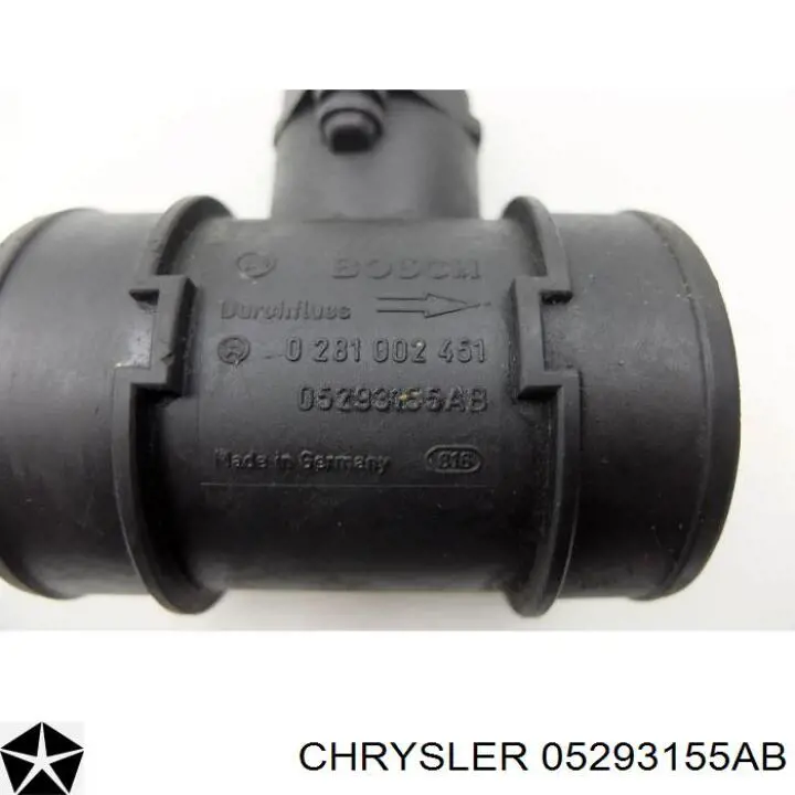 Датчик масової витрати повітря Chrysler 05293155AB ціна, від 31.56 USD