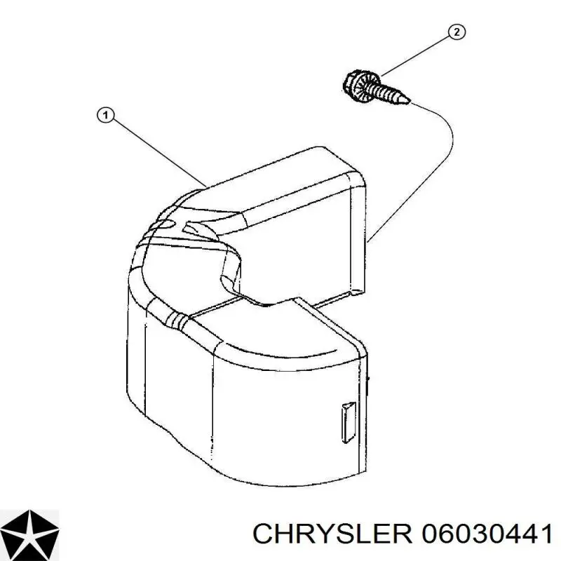 06030441 Chrysler Пістон (кліп) кріплення бампера заднього