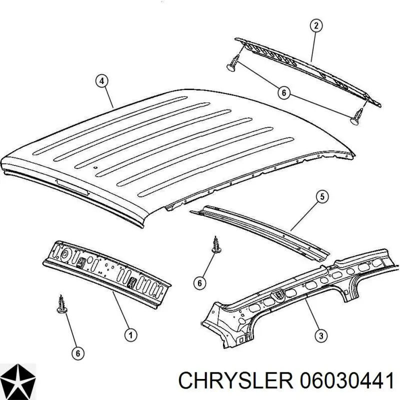 Пістон (кліп) кріплення бампера заднього Chrysler 06030441 ціна, від 0.97 USD