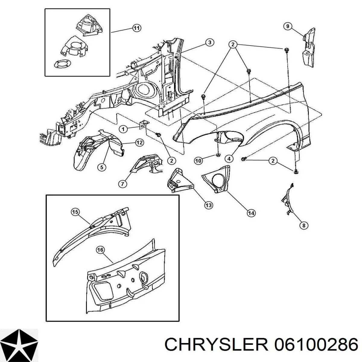 Купити 06100286 Chrysler ВПГ