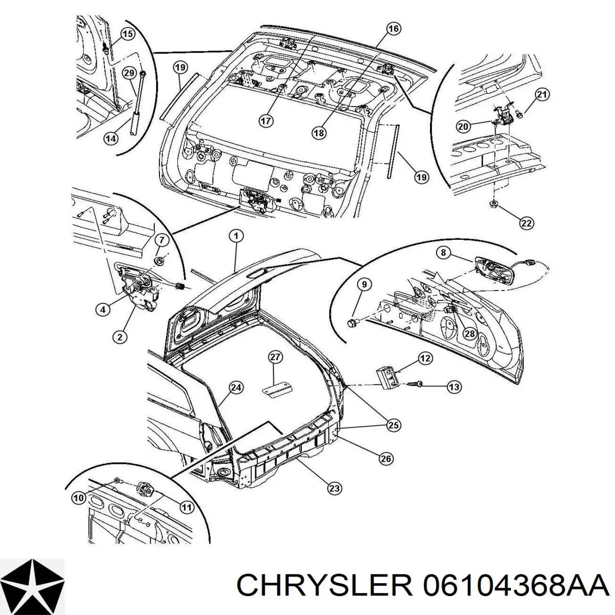 06104368AA Chrysler 