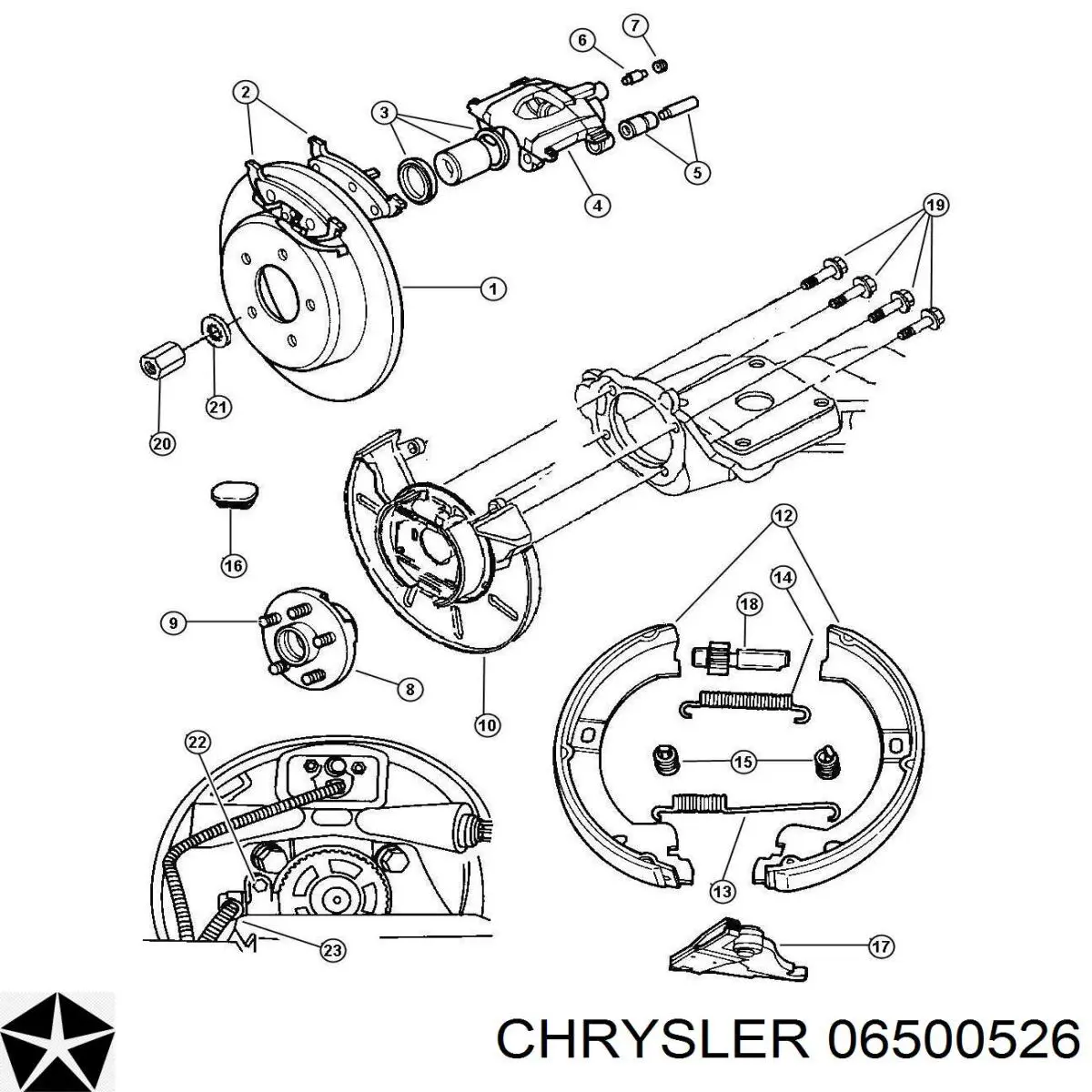 Гайка колісна Chrysler Voyager 2 GS (Крайслер Вояжер)