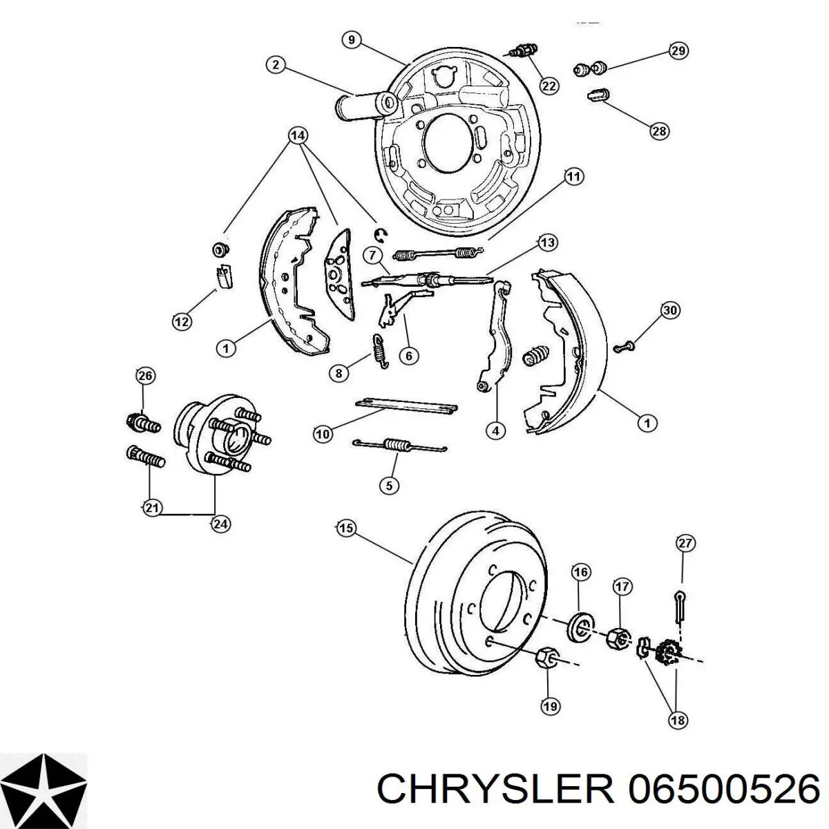 Гайка кріплення колеса Chrysler 06500526 ціна, від 1.48 USD