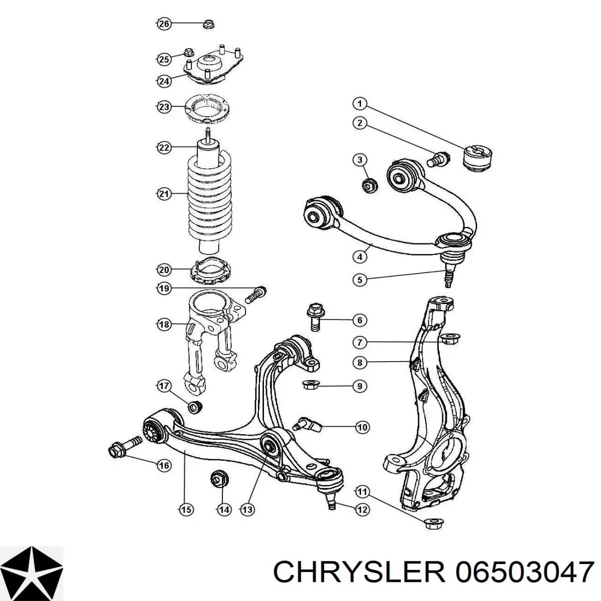  Chrysler 06503047 ціна, від 38.82 USD