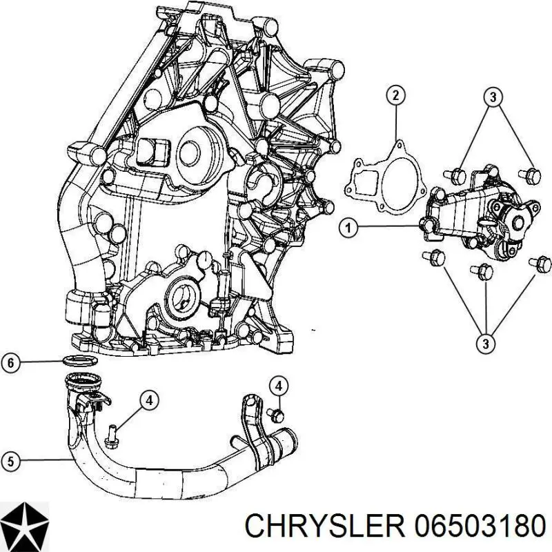  Chrysler 6503180 ціна, від 3.26 USD