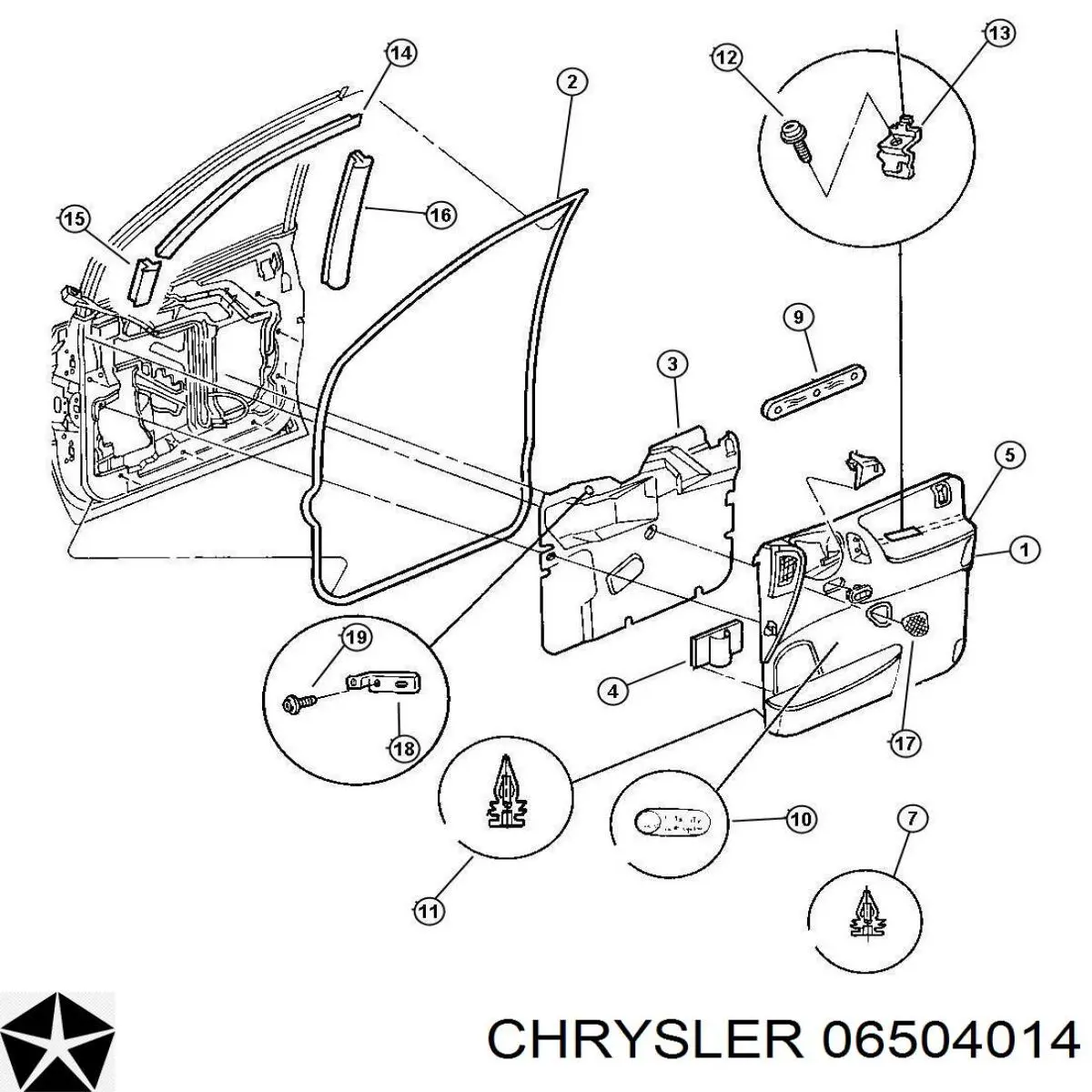 Chrysler 6504014 ціна, від 0.55 USD